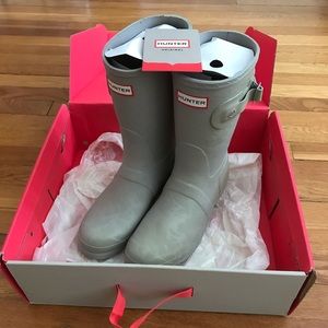 Hunter Women Original Texture Rain Short Boots